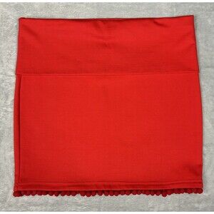 4 For $20 Buckley K Women’s Size 14 Red Mini Skirt With Pom Pom’s at the Hem